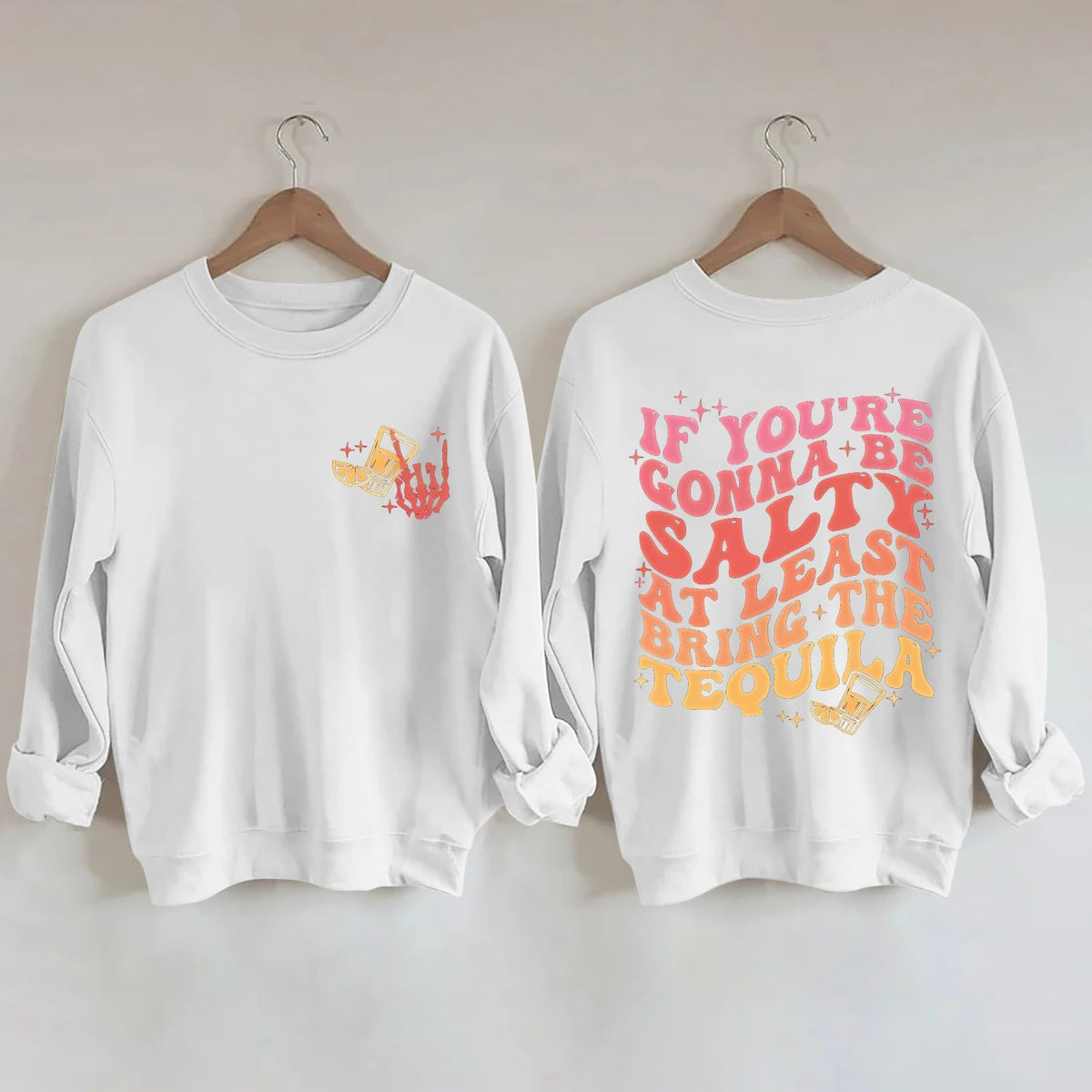 Sweatshirt mit „If You Re Gonna Be Etter“-Aufdruck