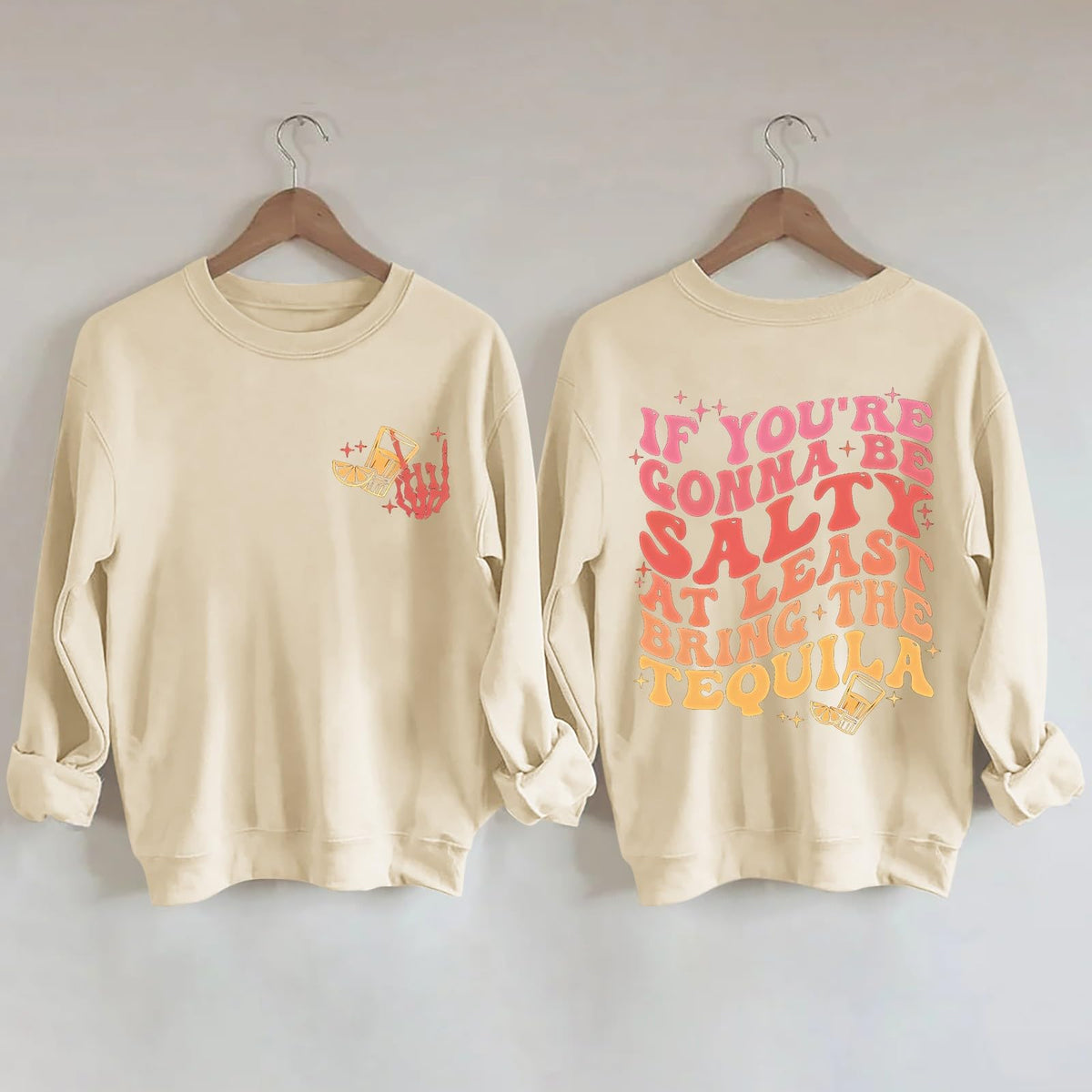 Sweatshirt mit „If You Re Gonna Be Etter“-Aufdruck