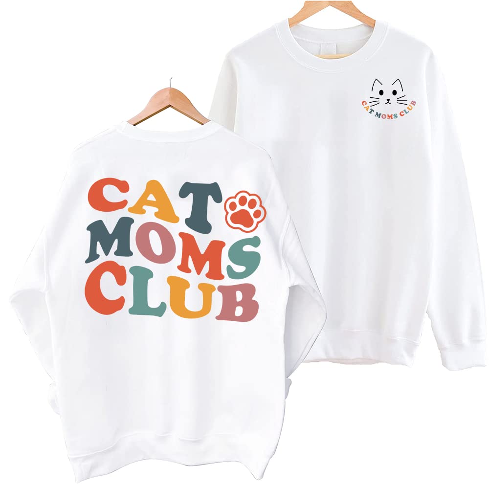 Sweat-shirt Cat Moms Club