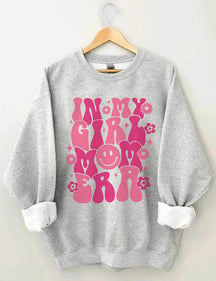 In My Girl Mom Era Floral Print Sweatshirt