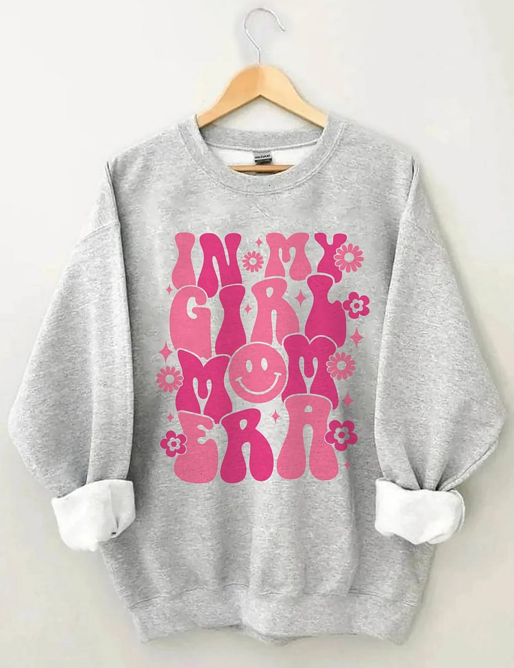 In My Girl Mom Era - Sweat-shirt à imprimé floral