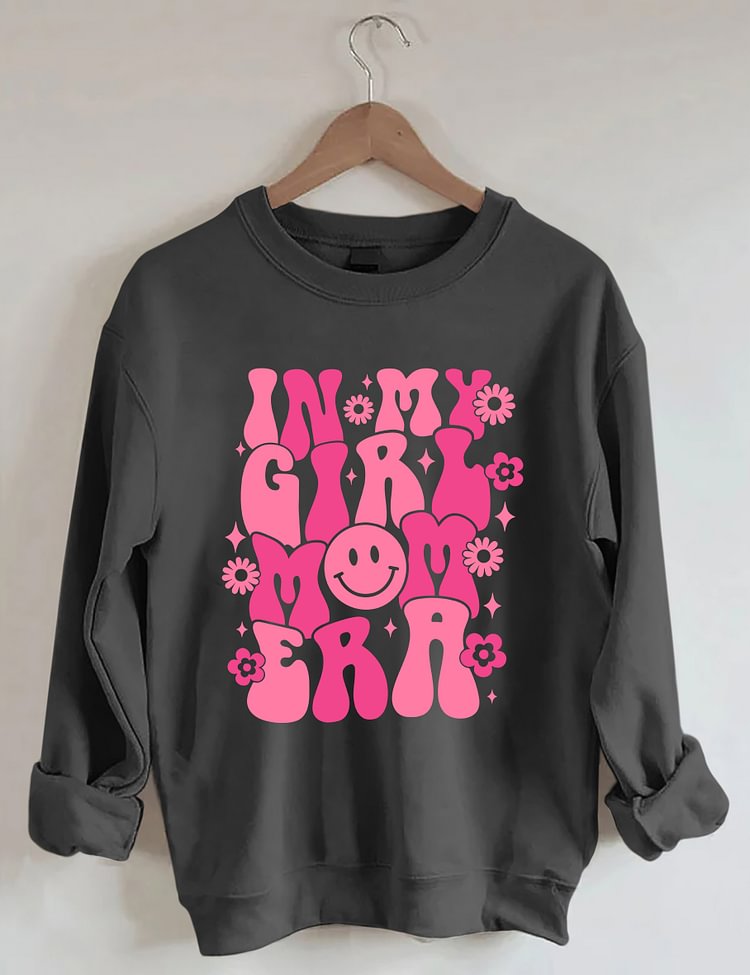 In My Girl Mom Era Floral Print Sweatshirt