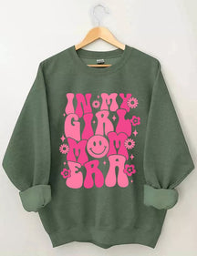 In My Girl Mom Era Floral Print Sweatshirt