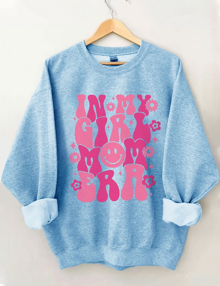 In My Girl Mom Era Sweatshirt mit Blumendruck