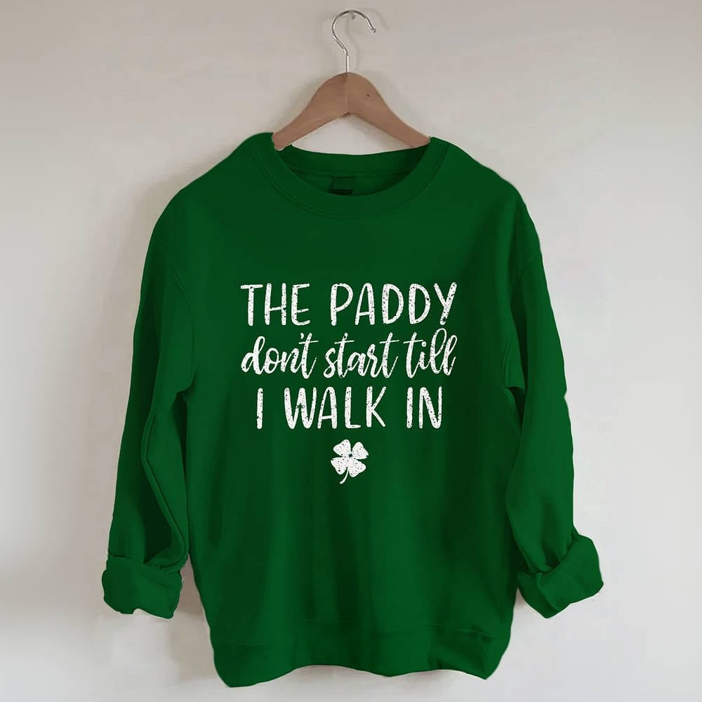Lustiges St. Patrick's Day-Sweatshirt mit Rundhalsausschnitt