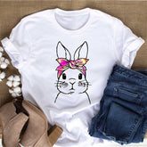 T-shirt visages de lapin mignons