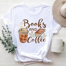 Book And Coffee T-shirt