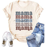 T-shirt imprimé lettre drôle Mama