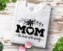 The Heart Of The Family Mom Sweatshirt