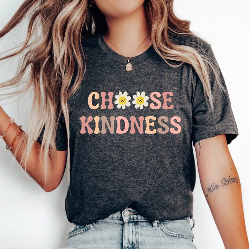 Choose Kindness Retro Teacher T-shirt