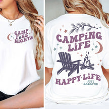 Camping Life Happy Life T-shirt