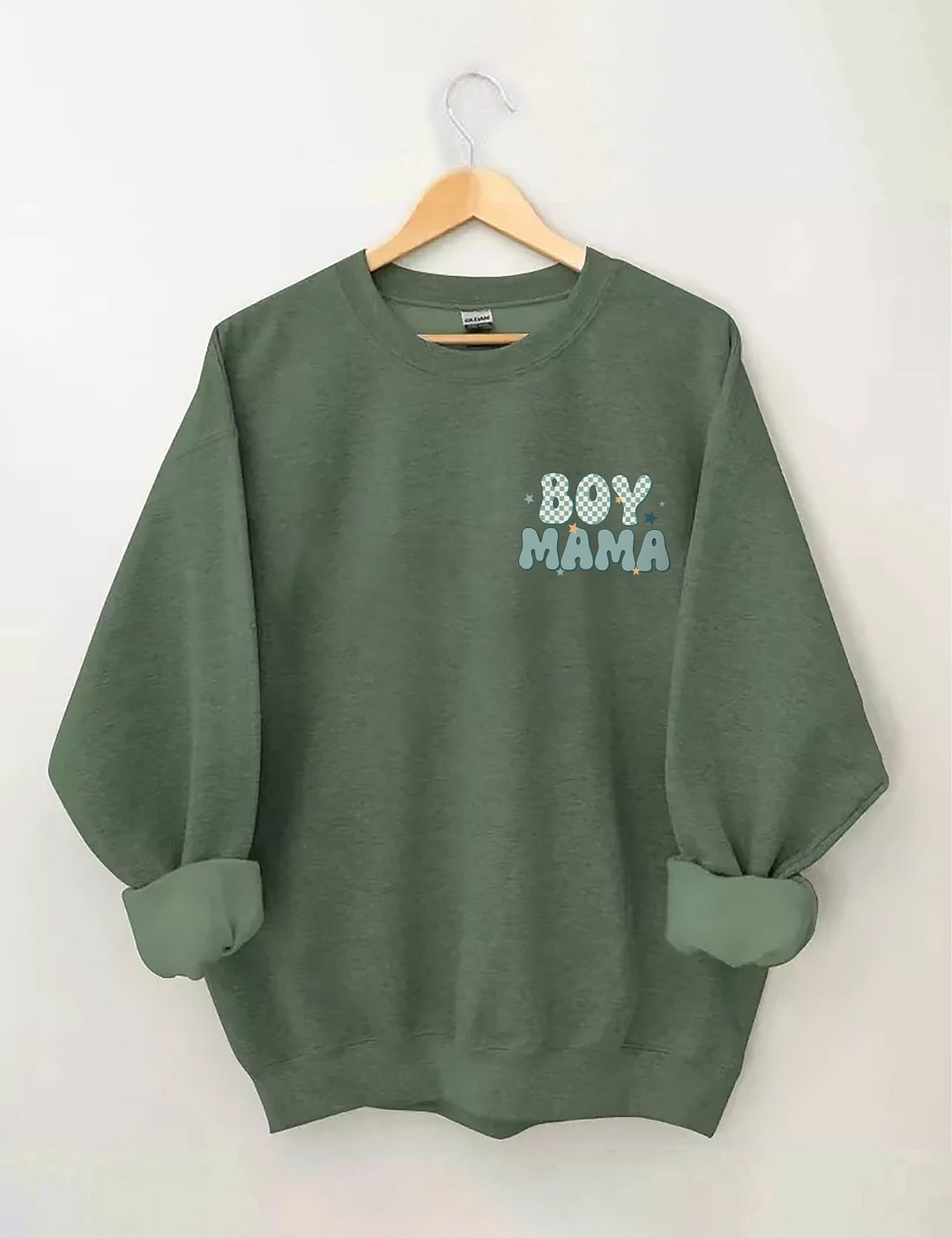 Sweat-shirt tendance à col rond In My Boy Mom Era