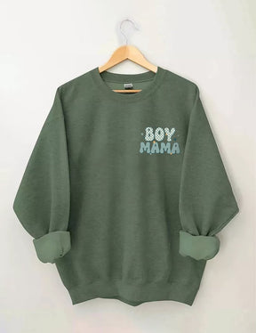 In My Boy Mom Era Trendy Crewneck Sweatshirt