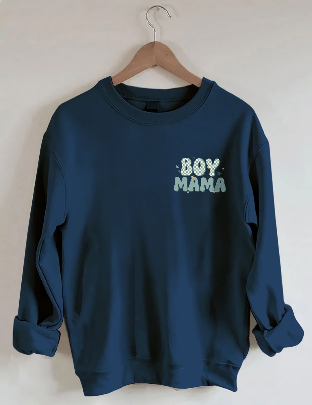 Sweat-shirt tendance à col rond In My Boy Mom Era