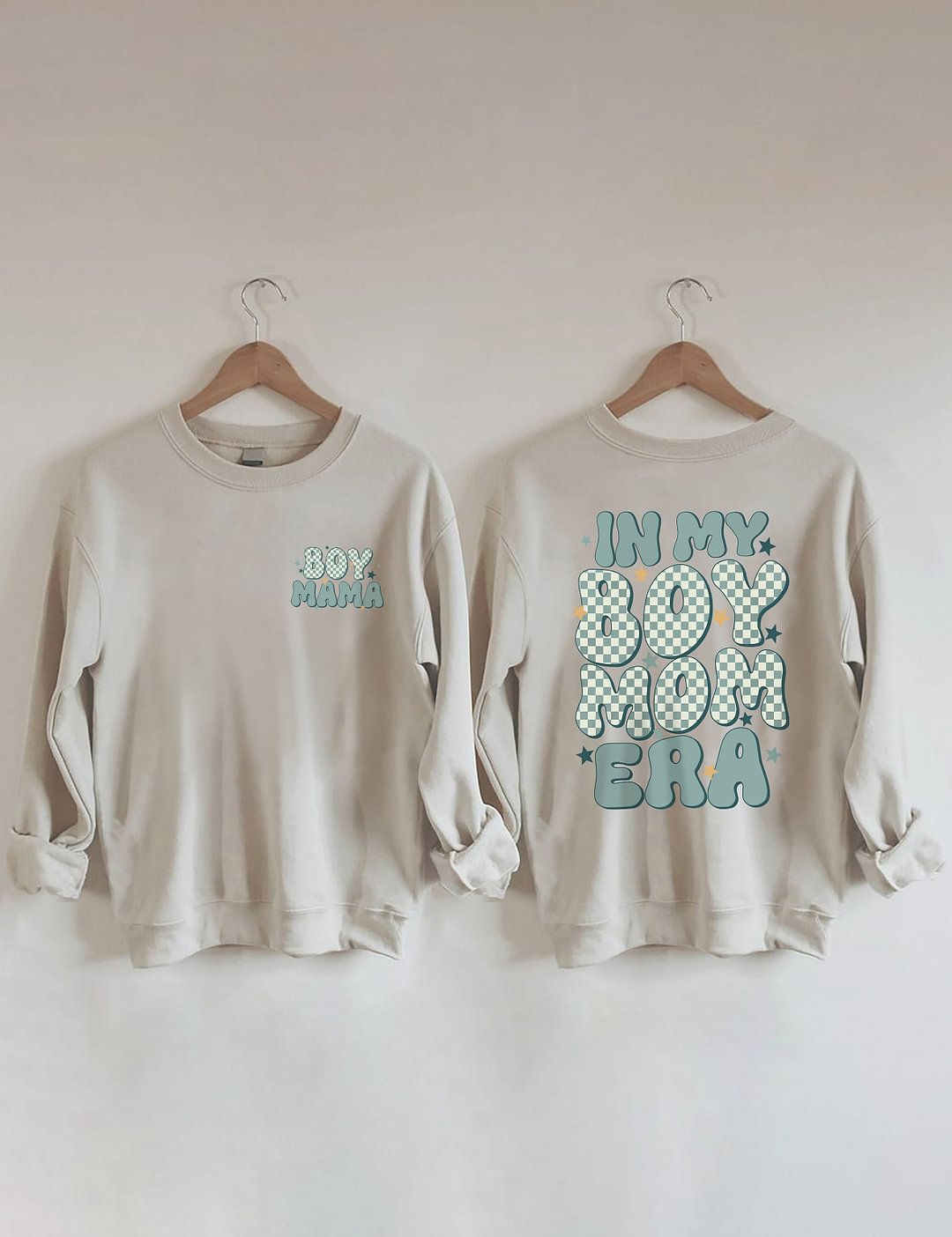 In My Boy Mom Era Trendy Crewneck Sweatshirt