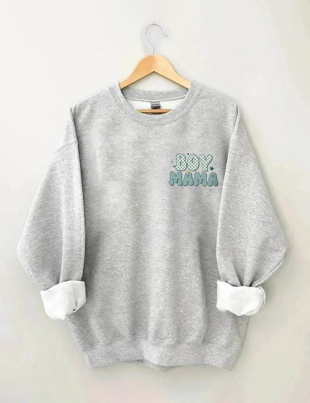 Sweat-shirt tendance à col rond In My Boy Mom Era