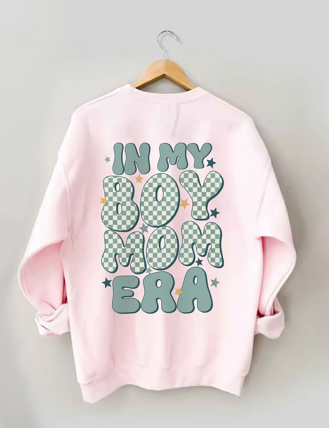 In My Boy Mom Era Trendy Crewneck Sweatshirt