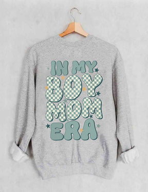 Sweat-shirt tendance à col rond In My Boy Mom Era