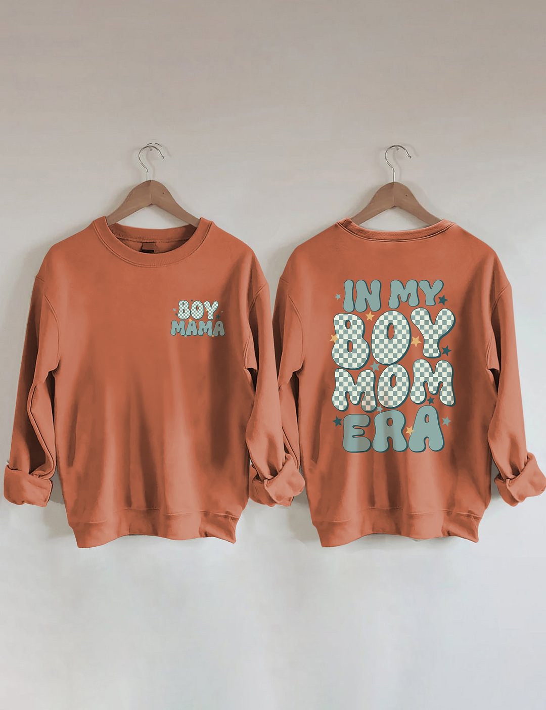 Sweat-shirt tendance à col rond In My Boy Mom Era