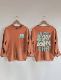 Sweat-shirt tendance à col rond In My Boy Mom Era