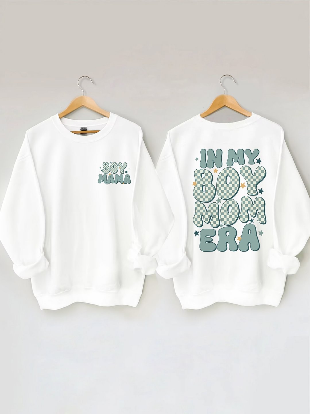 In My Boy Mom Era Trendy Crewneck Sweatshirt