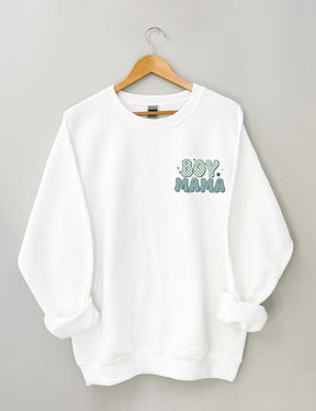 In My Boy Mom Era Trendy Crewneck Sweatshirt