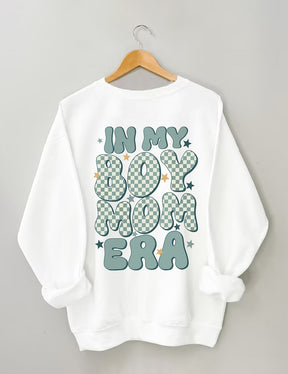 In My Boy Mom Era Trendy Crewneck Sweatshirt