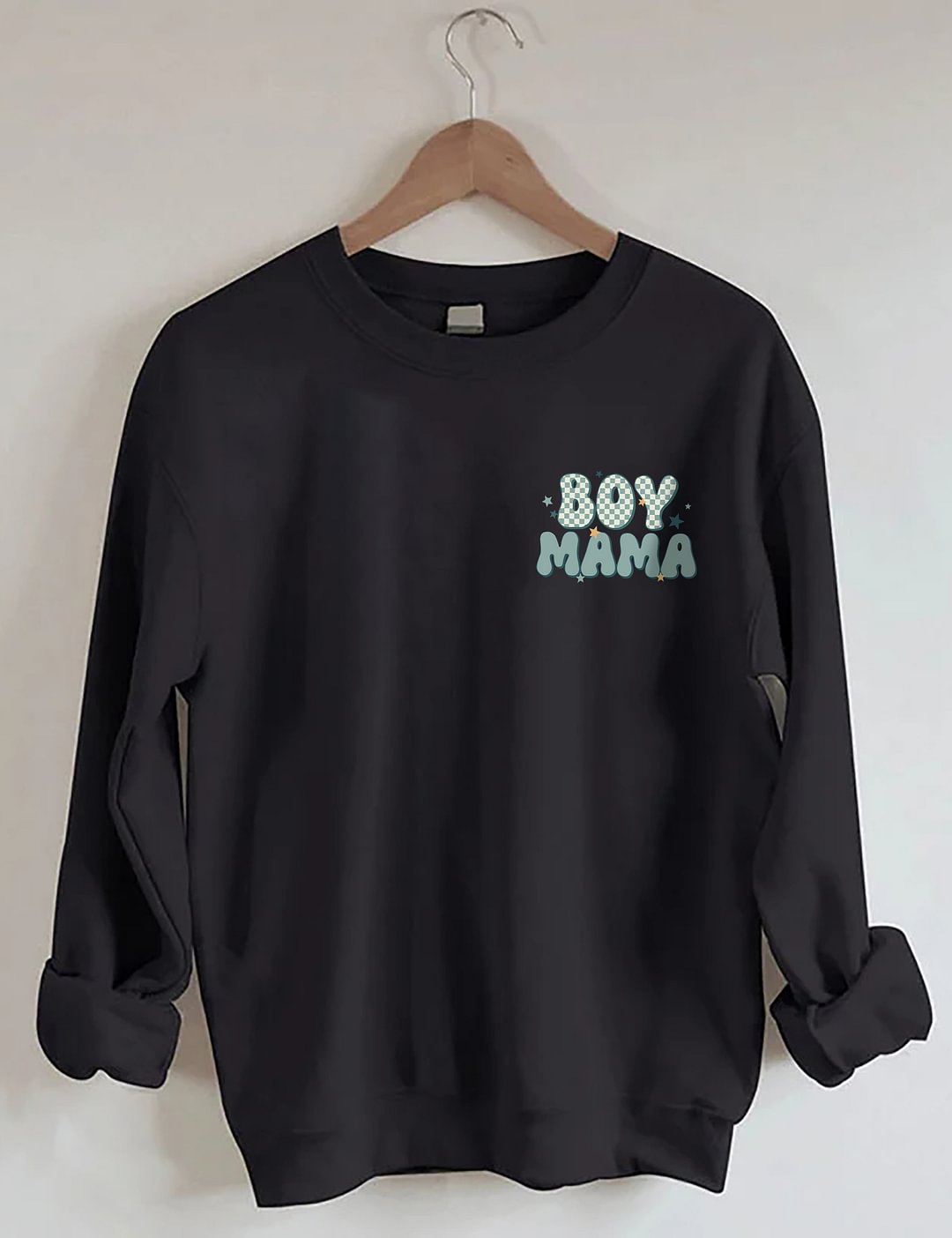 Sweat-shirt tendance à col rond In My Boy Mom Era