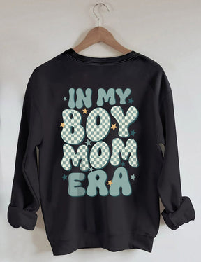 In My Boy Mom Era Trendy Crewneck Sweatshirt