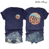 Sunset Beach Nature Travel T-shirt