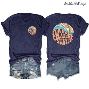 T-shirt de voyage Sunset Beach Nature