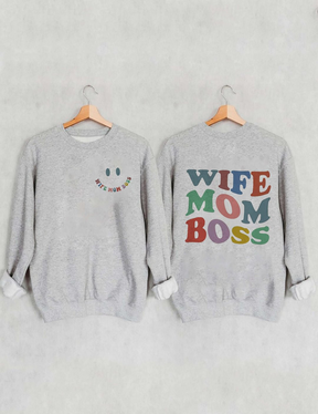 Sweat-shirt Femme Maman Patron