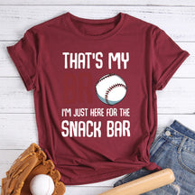 C'est mon T-shirt de baseball Bro