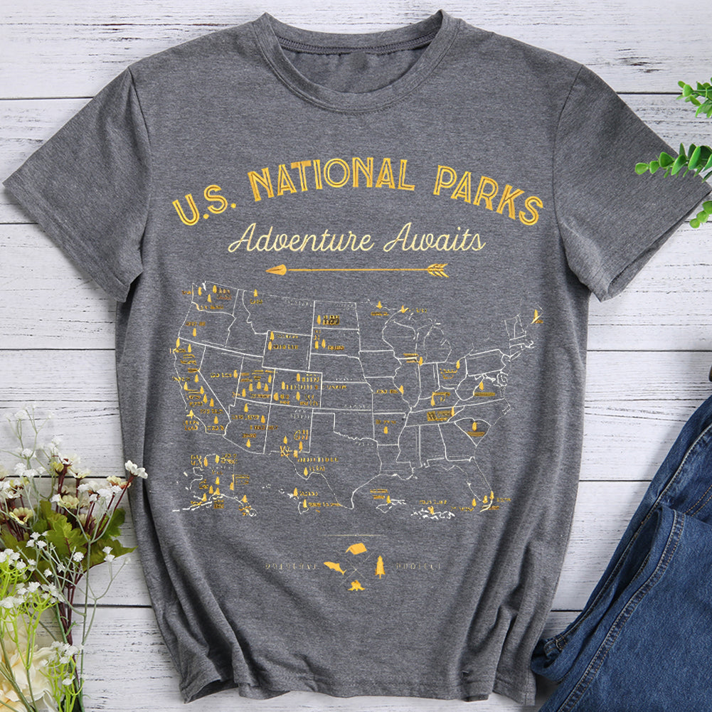 Adventure Awaits Hiking T-shirt