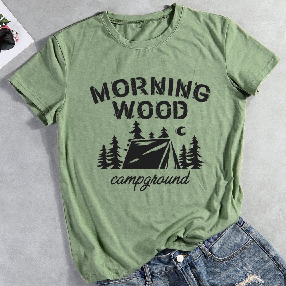 Morning Wood Campgrounds Hiking T-shirt