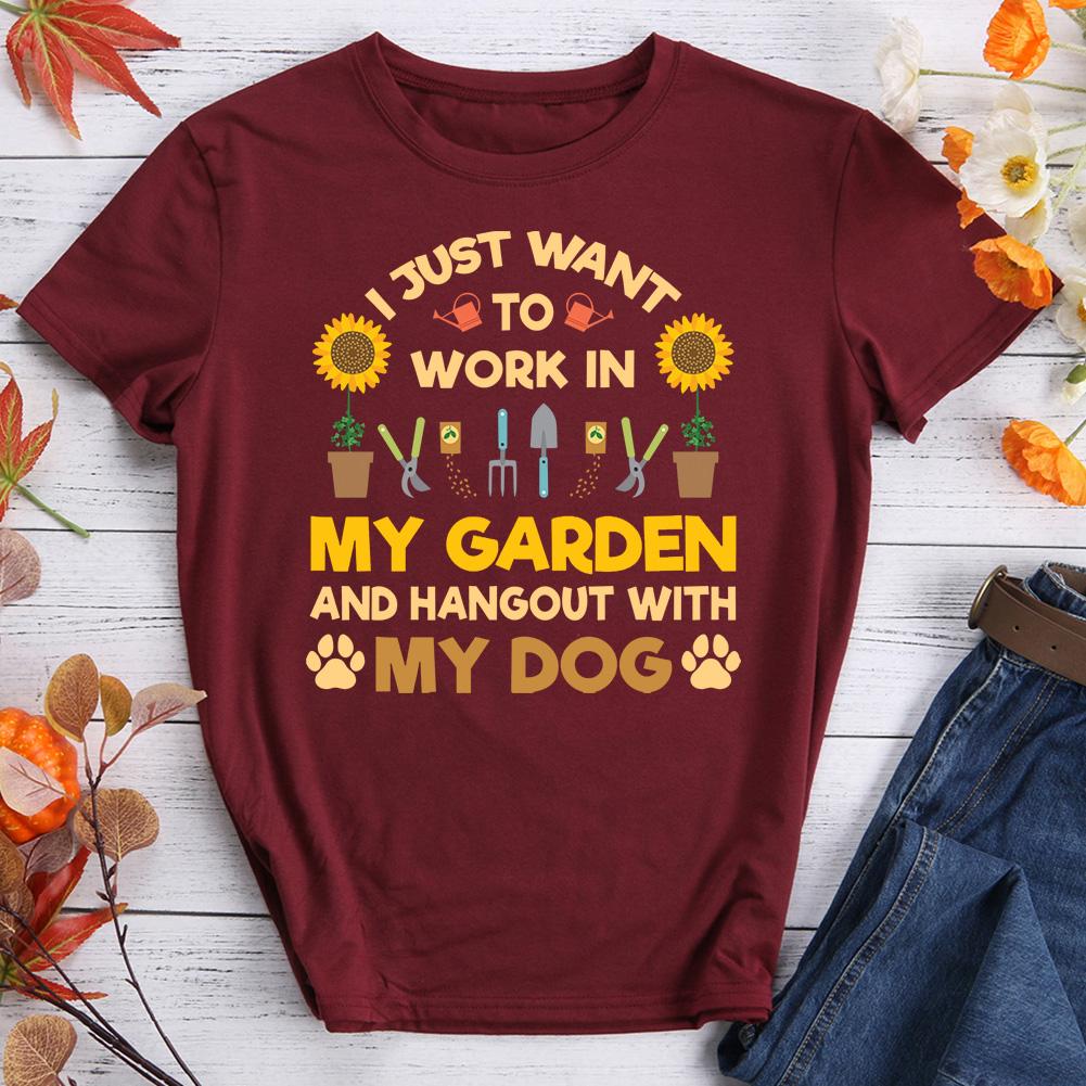 I Just Want To Work In My Garden Hiking T-shirt