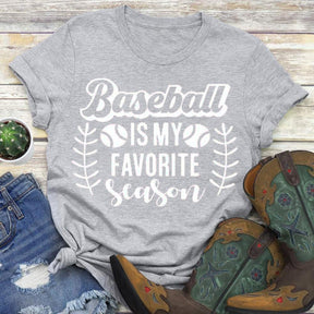 Le baseball est mon t-shirt de saison préférée