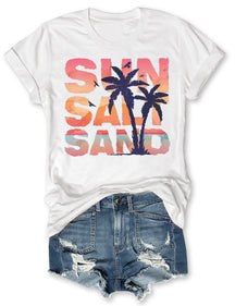 T-shirt Soleil Sel Sable