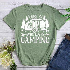 Just a Girl Who Loves Camping T-shirt