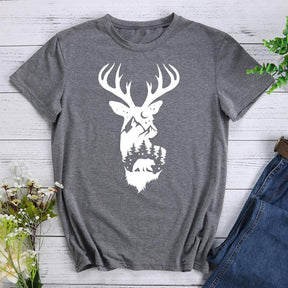 Bear And Elk On The Mountain Hiking T-shirt