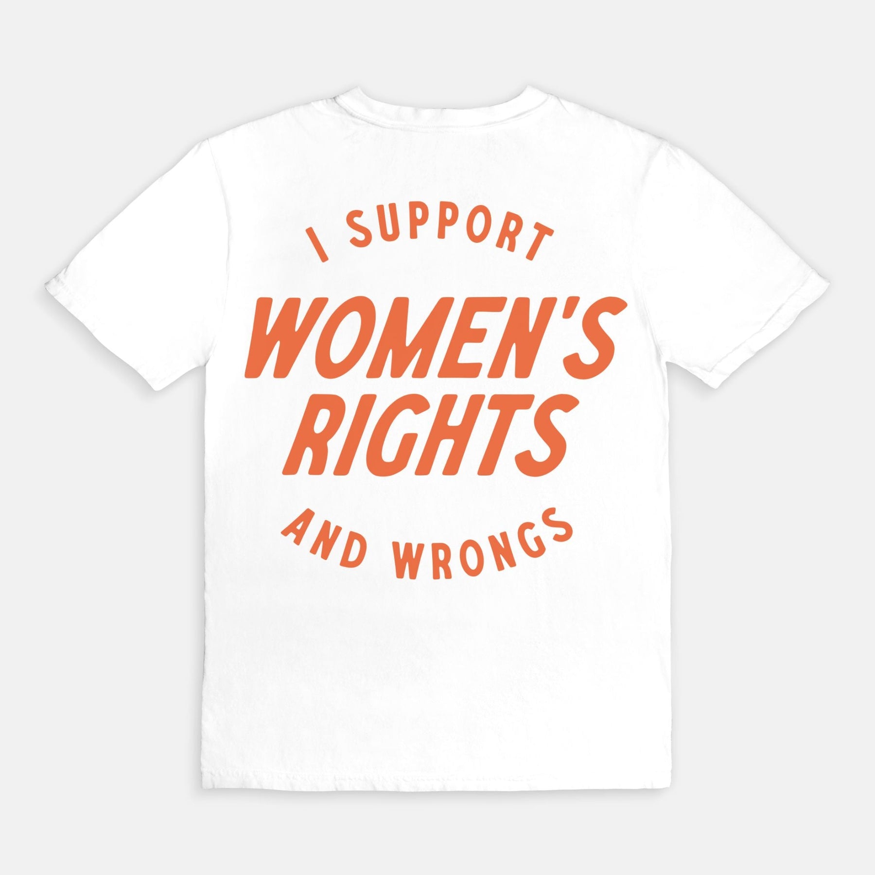 Vintage I Support Women's Rights And Wrongs T-shirt