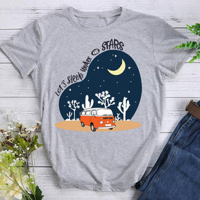 Let's Sleep Under The Star Hiking T-shirt