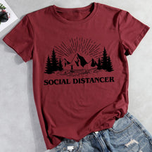 Social Distancer Hiking T-shirt