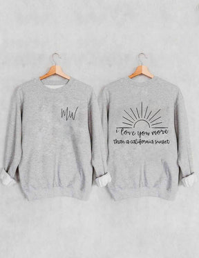 Love You More Sunset Sweatshirt