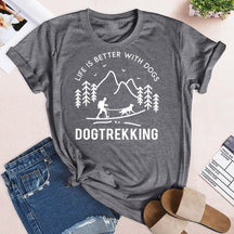 Dog Trekking Hiking T-shirt