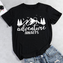 Adventure Awaits Hiking T-shirt