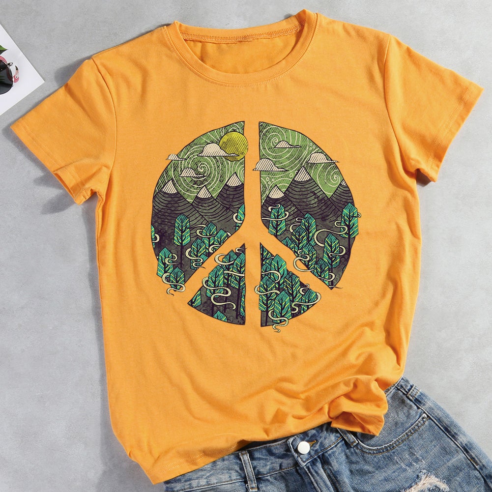 Peaceful Landscape Hiking T-shirt