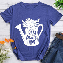 Crazy Plant Lady Hiking T-shirt