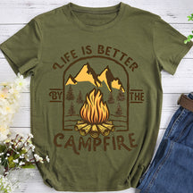 Life Is Better By The Campfire Hiking T-shirt