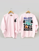 No City Lights Just Camp Fire Nights Sweatshirt